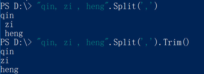 powershell Split分割字符串